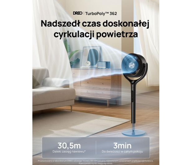 DREO Wentylator TurboPoly™ Fan 362 - 1519067 - zdjęcie 4